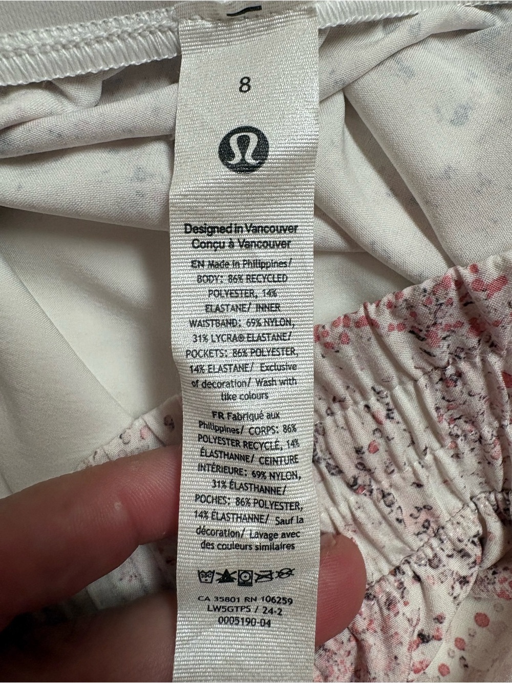 Lululemon Dance Studio Mid Rise Printed Pants Pink Size 8 - Picture 3 of 4